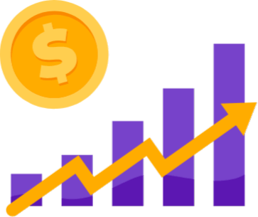an icon representing expanding business with Flyfish by adding new revenue streams